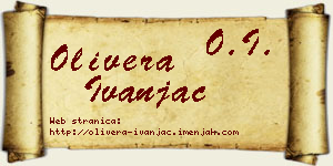 Olivera Ivanjac vizit kartica